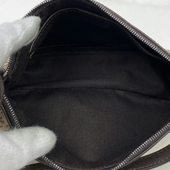 Celine C Macadam Pattern Canvas Shoulder Handbag Brown - Picture 6 of 6